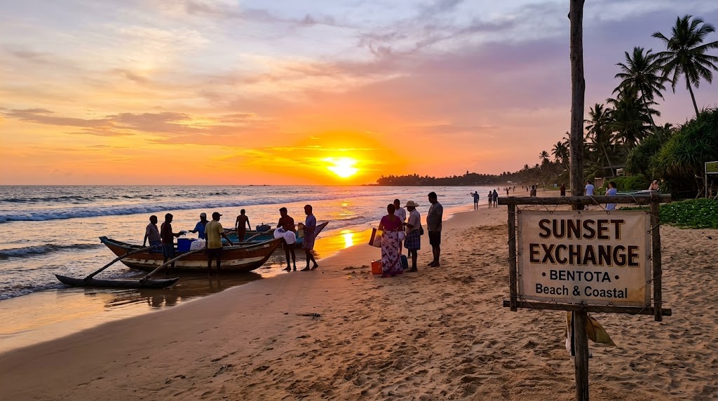Bentota Golden Beach Sunset Ceremony